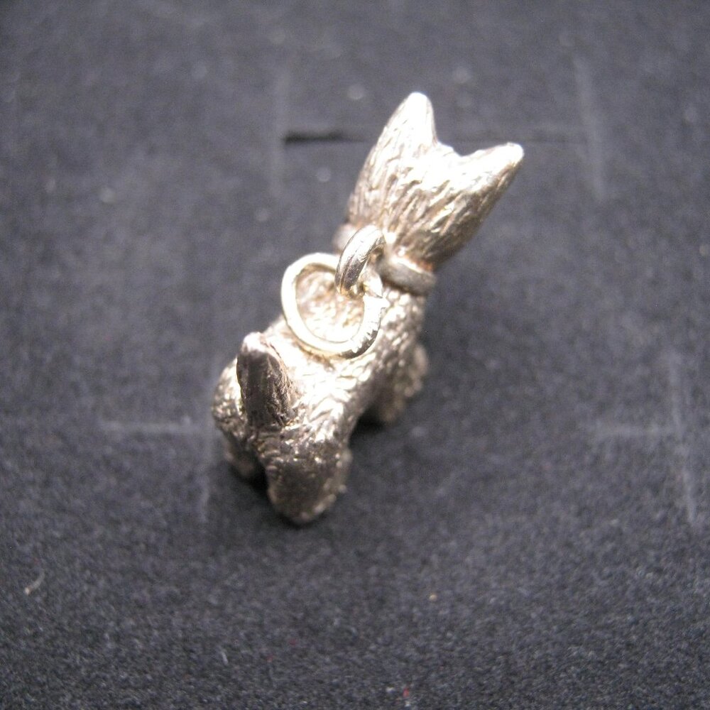 Vintage Solid Silver Scottie/ Westie Charm - Picture 2 of 3